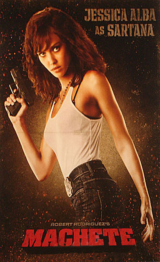 jessica alba machete boots. It#39;s the reel deal Machete