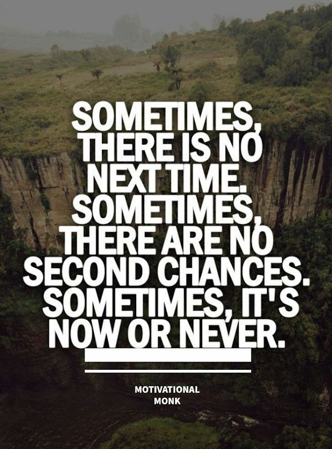 Sometimes, there is no next second chances