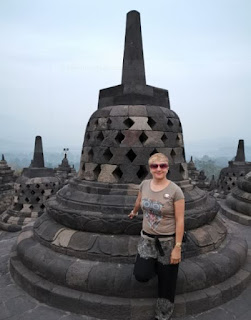 Indonesia, Isla de Java, Borobudur.