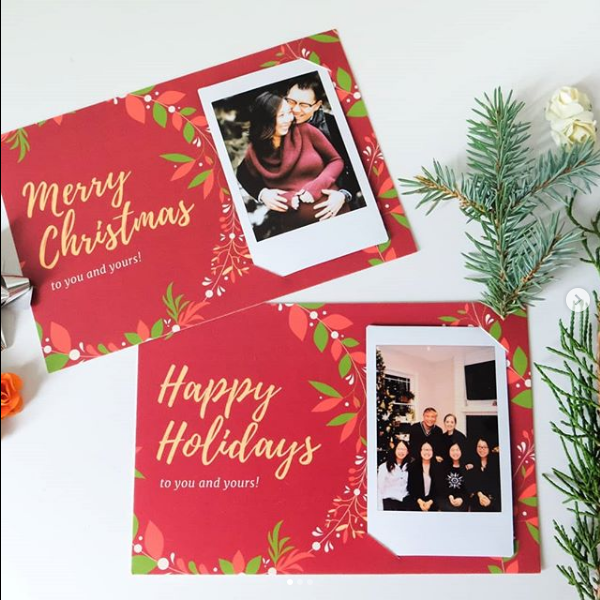 Potcards with Polaroids for Gifts