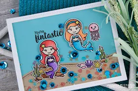 Sunny Studio Stamps: Magical Mermaids & Oceans Of Joy Guest Designer Cards by Juliana Michaels