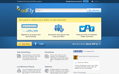 شرح موقع أدفلاي Adfly لتحقيق الربح من اختصار الروابط
