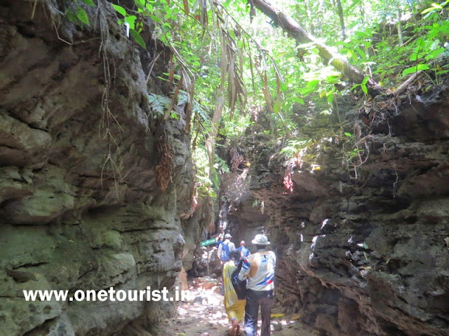 limestone caves , baratang, middle andaman