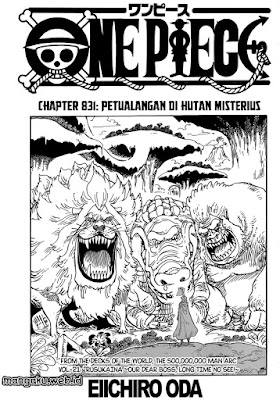 One Piece chapter 831 - Petualangan di hutan misterius 