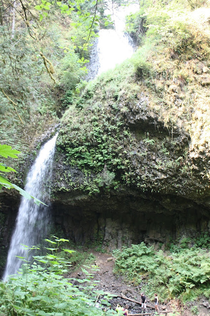 Getting up close to Latourell Falls in Oregon.