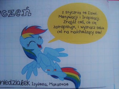 kalendarz 2017, My Little Pony, kalendarz dla dziewczynki, kalendarz dla dzieci