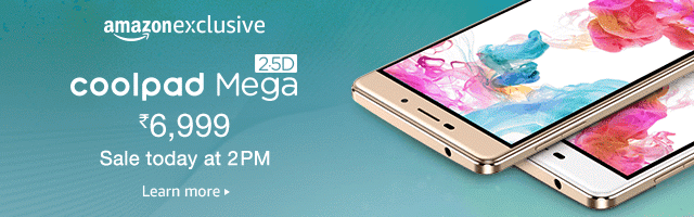 Amazon Exclusive Coolpad Mega 2.5D Sale, Tricks and Tips