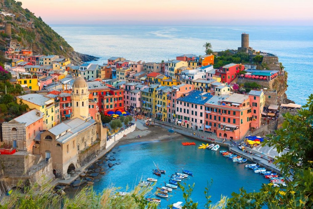 Cinque Terre tourist attraction and best place to visit in Italy, Rome