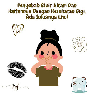 penyebab bibir hitam