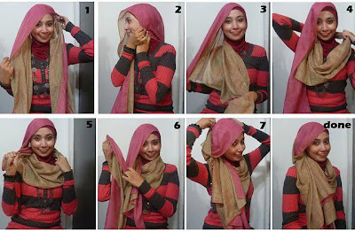 Gambar Cara Memakai Jilbab