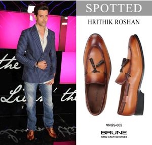 Hrithik Roshan spotted in voganow tassel slip on shoes