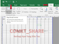 cara print exel agar tidak terpotong dengan Ms exel 2016