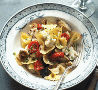 Farfalle wit Artichokes al Cartoccio