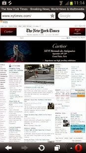 Opera Mini browser for Android - screenshot