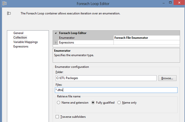 ForEach loop File Enum configuration 01