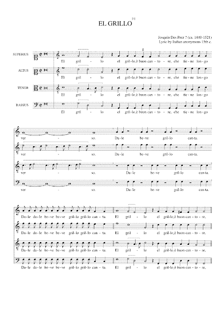 El Grillo sheet music