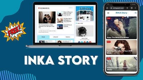 INKA Story premium Blogger template free download 