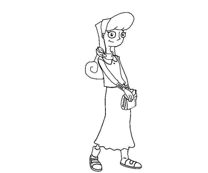 Printable Candace Flynn 2 Coloring Page