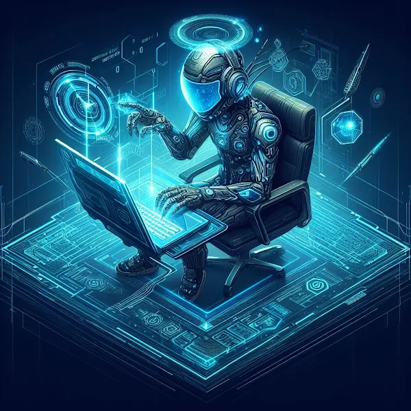 Futurestic developer working with lebtop , logo of Prem Institue of Information technology