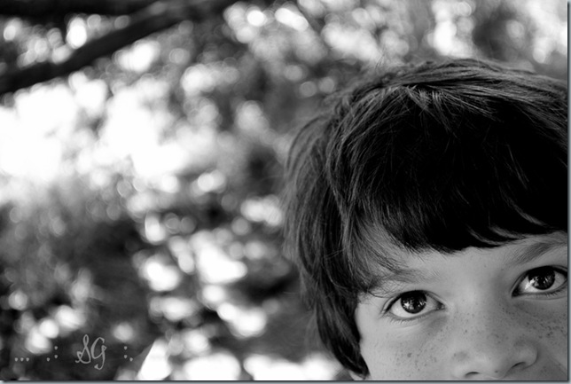 eyes and freckles