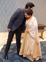Nithya Menon & Dulquer Salmaan at 100 days of Love Movie Pre Release Press Meet Photos 