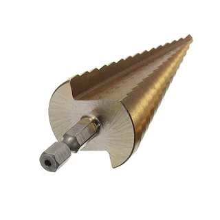 Step Drill Bit Titanium Coated Metric for Steel Metal wood plastic 4-32mm Hown - store