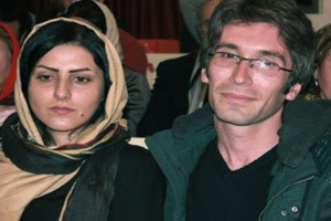 Husband and wife: Arash Sadeqi and Golrokh Ebrahimi