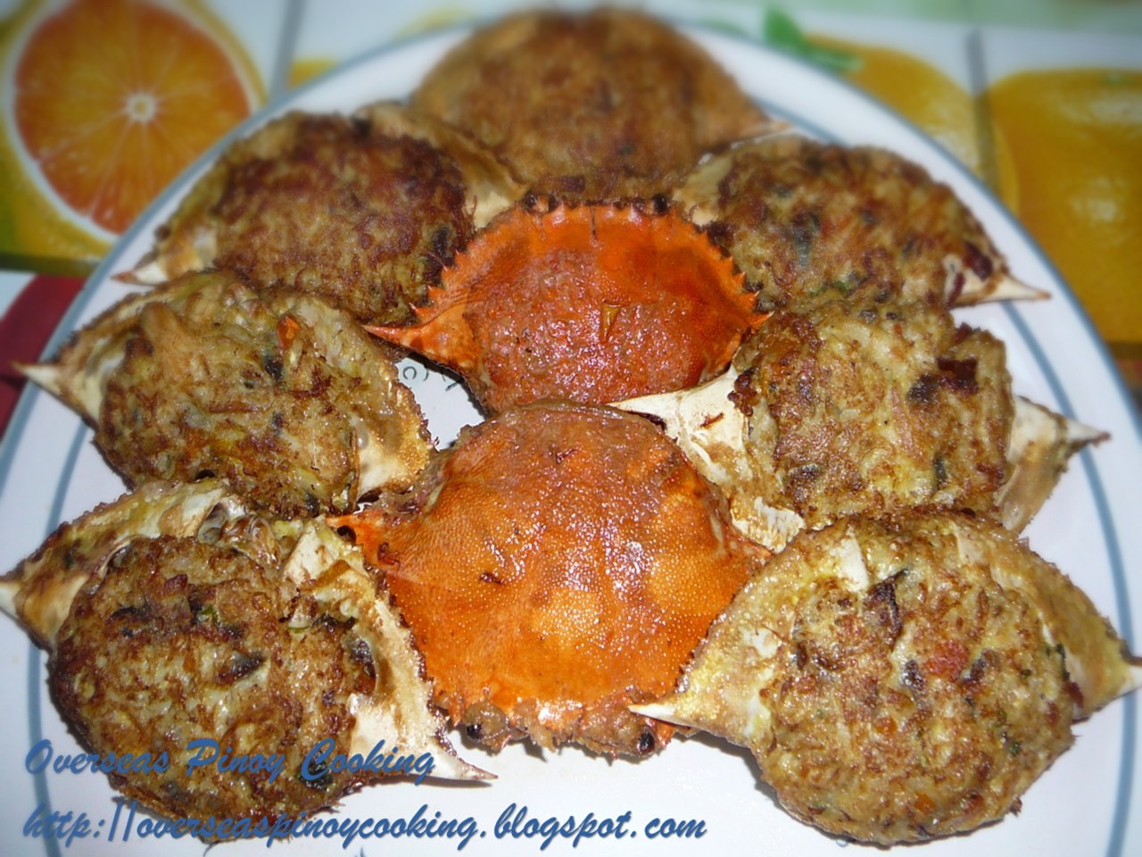 Rellenong Alimasag, Stuffed Crabs 