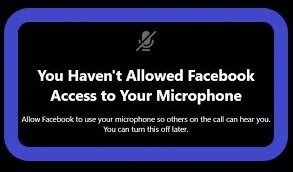 Fix Facebook Messenger Error You'll Need To Allow Microphone For Calls on PC