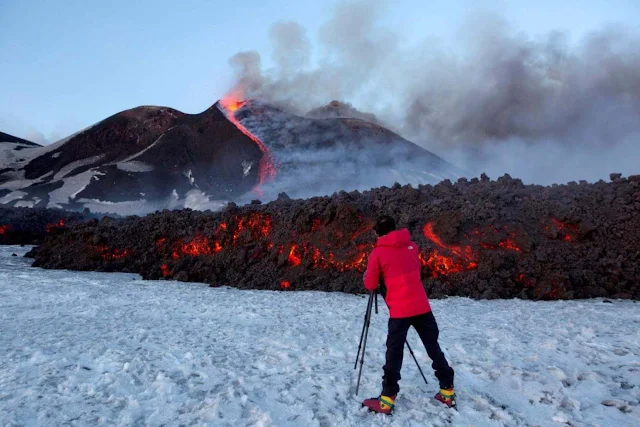 Mount Etna in Sicily Is Sliding Into Mediterranean Sea