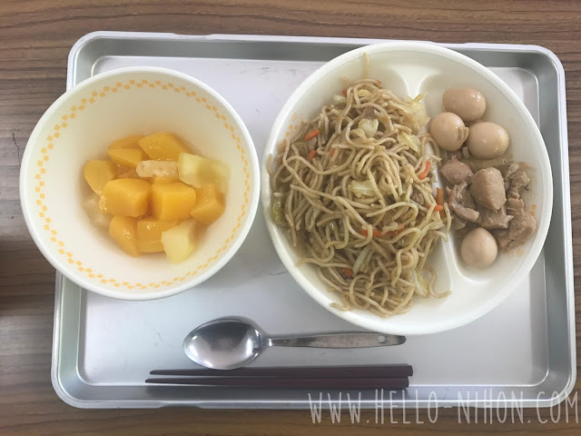 Japanese elementary school lunch