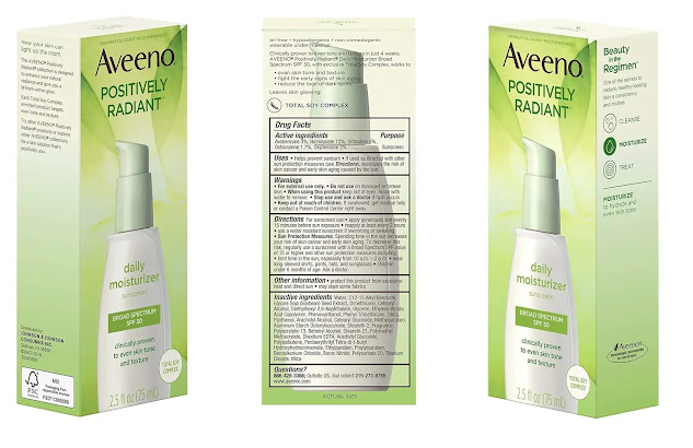 aveeno positively radiant daily moisturizer spf 30 review