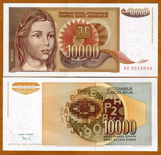 Y10 YUGOSLAVIA 10000 DINARA UNC 1992 (P-116a) 