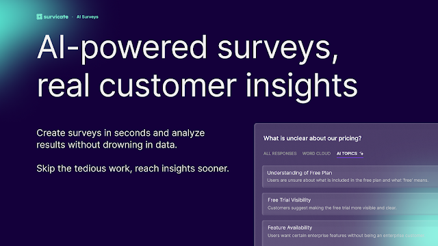 AI-powered surveys,  real user insights