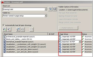 publish dialog