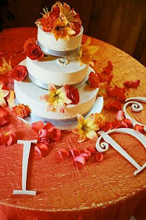 Orange Wedding Cakes 