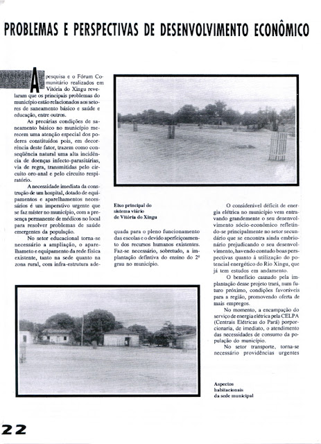 REVISTA NOVOS MUNICÍPIOS PARAENSES - MUNICÍPIO DE VITÓRIA DO XINGU – 1993