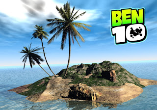 Ben 10 desktop Posters Wallpapers Teen Heroes Logo in 3D Island background