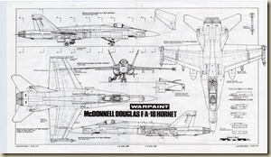 F_A-18A  3-View Drawings 1