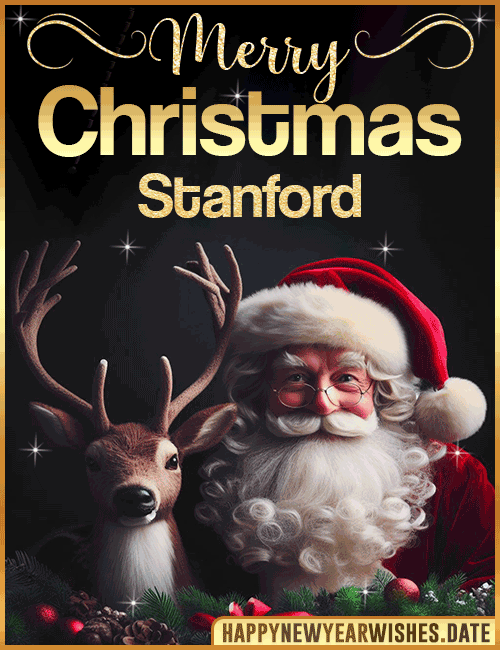 Merry Christmas gif Stanford