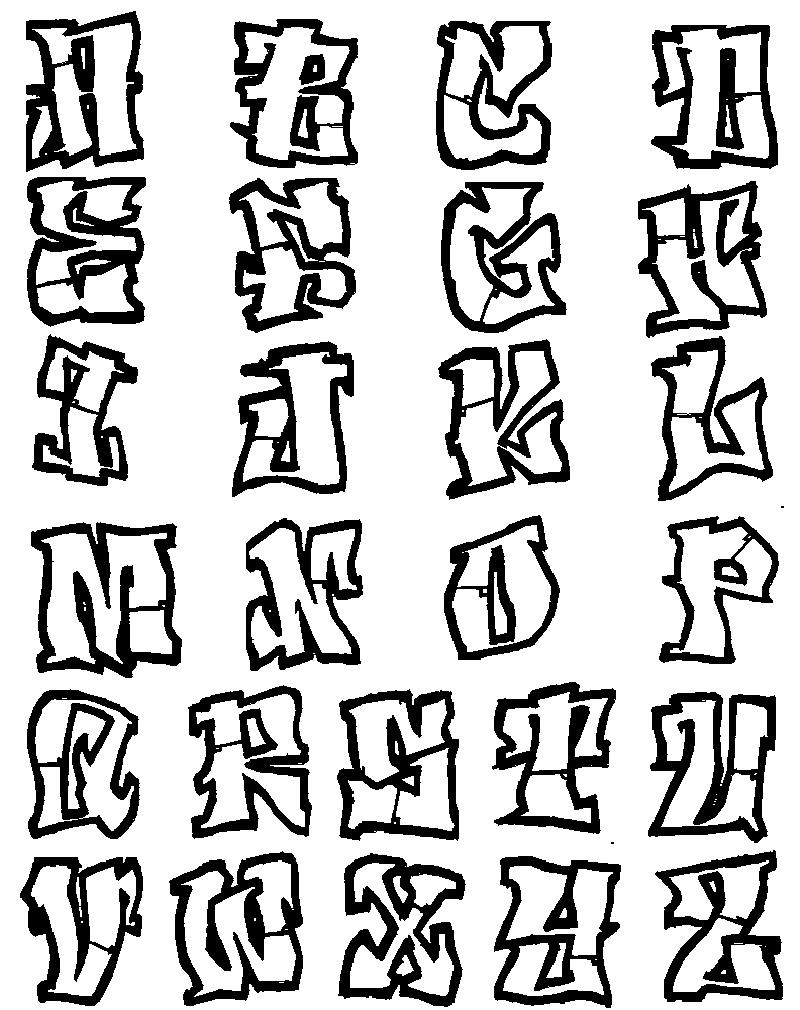 Graffiti Creator Styles: alphabet graffiti fonts