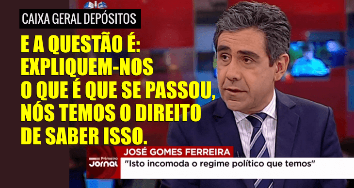 «Está tudo com medo, agora aguentem as responsabilidades» Gomes Ferreira