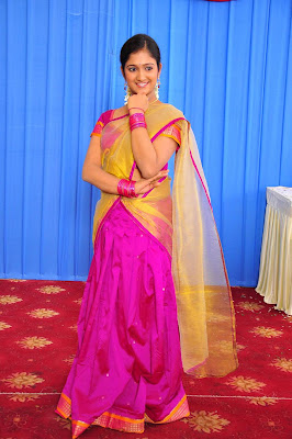 Actress Chiry in Half Saree Photos