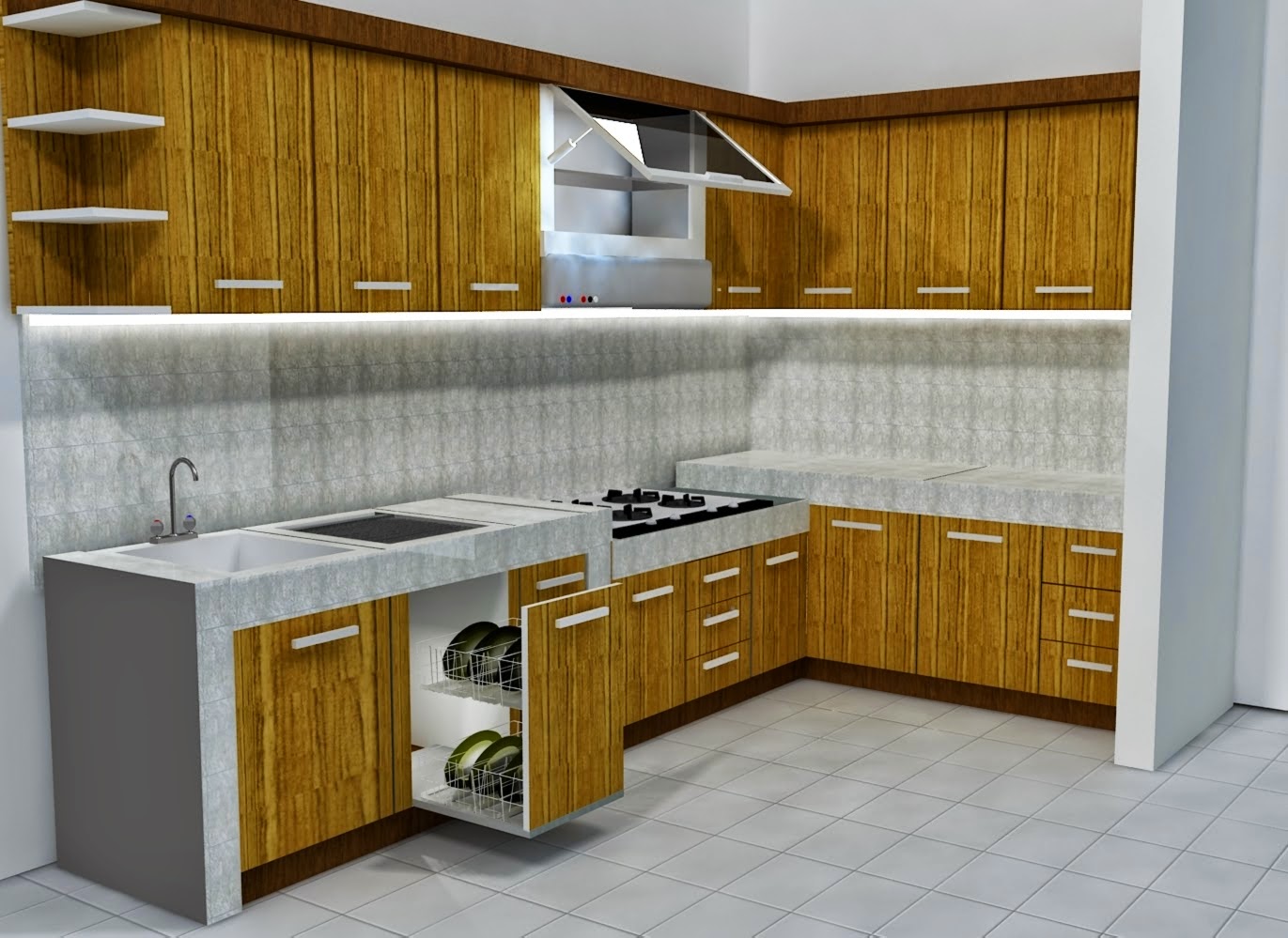 Model Dapur  Minimalis  Murah atau Kitchen Set Rumah 
