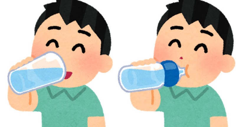 水分補給をする人のイラスト 男性 かわいいフリー素材集 いらすとや