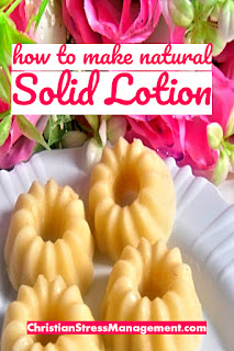 How to make natural solid lotion with essential oils