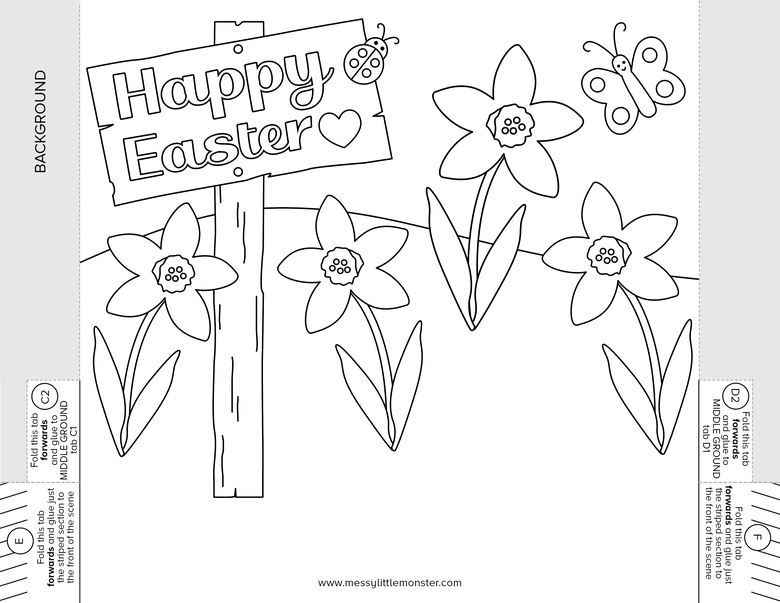 Easter colouring pages