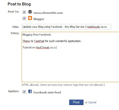 g Update your Blog using Facebook for Any Blog Service