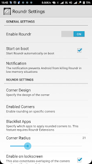 Tutorial Cara Membuat Sudut Layar Pada Android menjadi Rounded Dengan Mudah Tanpa Root