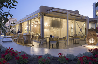 roofgarden in a luxury hotel in Athens